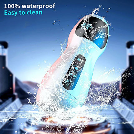 Male Masturbation Cup Automatic Sucking Vibration Oral Sex Real Vagina Blowjob Machine Adult Sex Shop Electric Vibrator