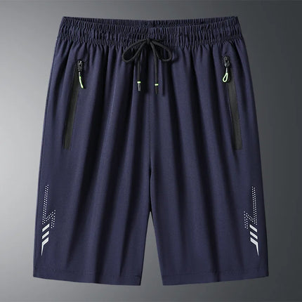 Summer Classic Joggers Men's Shorts Gym Fitness Quick Dry Running Sports Board Shorts New Summer Casual Bottom Zipper Pockets