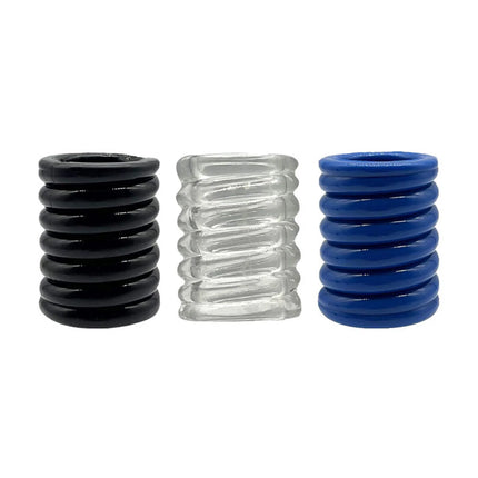 Men's Silicone Cock Ring Adult Sex Toy Scrotum Stretcher Sperm Retention Tension Locking Ring Genital Stretching Penis Rings