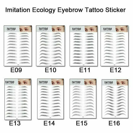 Brow stickers Water-based Lasting 4D Hair-like Eyebrow Authentic Eyebrow Tattoo Sticker False Eyebrows