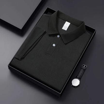 High-end polo shirt, outdoor casual solid color T-shirt, quick-drying golf shirt, lightweight breathable top, unisex T-shirt sle