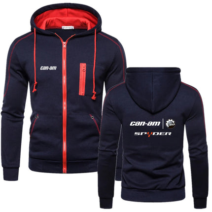 Can Am Team Motorcycles Print Hoodies Jacket Zipper Cotton Fashion Coats Harajuku Clothing Sweatshirt Decal Fleece Tops