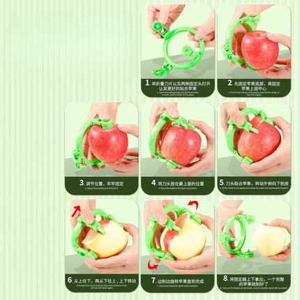 Handheld Rotary Apple Peeler Spiral Slicer for Fruit Vegetable Kitchen Gadget Gift Ideas Easy Use Corer Tool