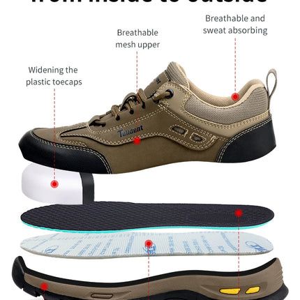 New men's safety shoes, puncture resistant work shoes, men's protective shoes, wear-resistant work boots  Tactical Boots