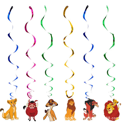 Lion King Birthday Party Decoration Simba Tableware Plate Cup Balloon Set Banner Backdrop Gift Bags Sticker Kids Party Supplies
