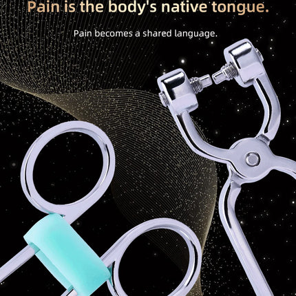 QKKQ Handheld Stainless Steel Nipple Clamp Nipples Stimulator Sexy Tools Teat Bondage For Women Couple Intimate Game BDSM Toys