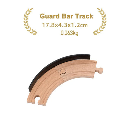Kinds Of Wooden Track Accessories Beech Wood Railway Train Track Toys Fit for Biro All Brands Wooden Tracks Kids Education Toys