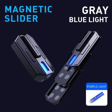 Fingertip Fidget Toys Luminous Slider Magnetic Haptic EDC Clicker Metal Hand Spinner ADHD Tool Anxiety Stress Relief Adult Toys