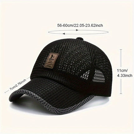 1 Fashionable and Breathable Baseball Cap for Couples, Quick-Drying Mesh Outdoor Sports Golf Sun Hat