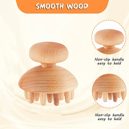 6 In 1 Wood Therapy Massage Tool Lymphatic Drainage Massager Anti Cellulite Fascia Massage Roller for Full Body Muscle relaxatio