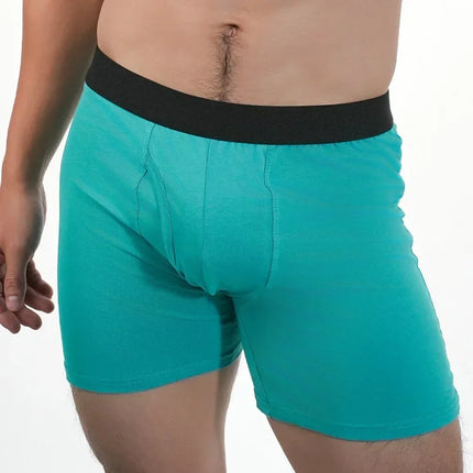 Men's Mid-Long Boxer Shorts Sport Underwear Cotton Underpants Sexy Boxer Shorts Breathable Panties Large Boxers for Men Men's Gifts