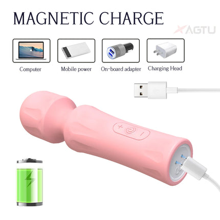 Powerful AV Magic Wand Dildo Vibrator for Women Nipple Clitoris G spot Vagina Stimulator Vibration Massager Adult Sex Toys 18