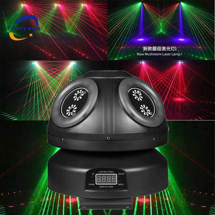 60W Laser Effect Light DJ Disco Stage Strobe Laser DMX512 Light Projector Audio Music Bar Wedding Christmas Halloween Holiday