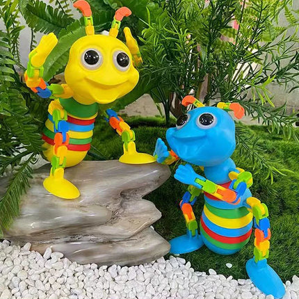Children's toys 3D color sensory slugs stress relieving toys creative twist caterpillar ant toys anxiety stress relieving  toys