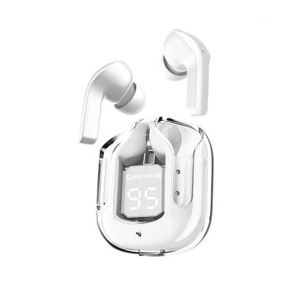 Wireless Bluetooth Headset Transparent Design with LED Digital Display Stereo Sound TWS Earphone for Sports Working-Air BT30