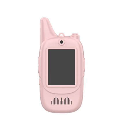 Cute Kids Walkie Talkie Lcd Display Flashlight Handheld Two Way Radio Long Distance Communication Toy Parent-Child Interactive g