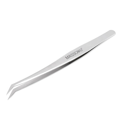 1 Pcs MASSCAKU Eyelash Tweezers Extension Stainless Steel Superhard Tweezers Non-Magnetic Professional Pincet Lashes Makeup tool