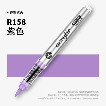 GRASP 120/1 Colors Acrylic Marker Pens Waterproof Pen Soft Brush Nib Student Art for Glass Stone Art School Supplies Stationery