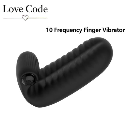 Sex Toys Finger Sleeve Vibrator G Spot Massage Clit Stimulate Female Masturbator Adult Products