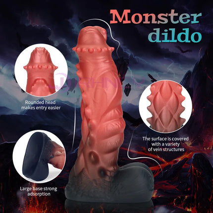 Monsters Dildo S-XXL Huge Anal Dildos with Suction Cups Silicone Fake Penis Vaginal Anal Plug 18+ Sex Toys for Women/Men