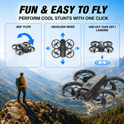 LY3 RC Drone Dual Camera Adjustable Lens 50X Digital Zoom Gesture Snapshot Video WIFI Image Transmission Aerial Photography Drone With APP Control