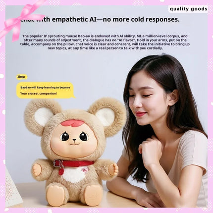 Bao-Aoai Intelligent Doll Educational Companion AI Chat Toy with Soothing Emotional Dialogue Holiday Christmas Gift for Kids