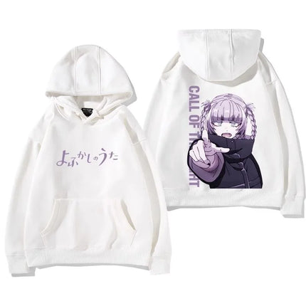 New Japanese anime Call of the Night hoodies Nazuna Nanakusa Ko Yamori Cartoon hooded sweatshirt Men's and women's Y2K hoodies