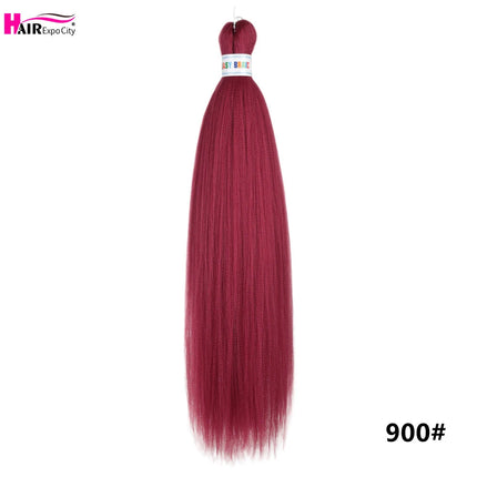 Easy Braids 26Inch Synthetic Jumbo Braids Hair Extensions Ombre Colorful Braiding Hair Pre Stretched Hair Expo City