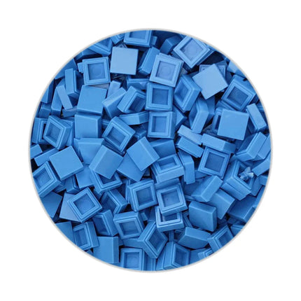 200/330/660pcs MOC Pixel Particles Plate Smooth 1x1 DIY Building Blocks Flat Square Bricks Halloween Christmas Children Toy 3070