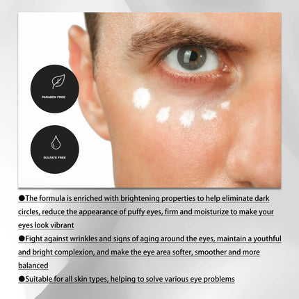 EELHOE Anti Aging Eye Cream Men Dark Circles Puffy Eyes Treatments Fade Fine Lines Nourishing Instant Firm Eye Bag Cream for Men