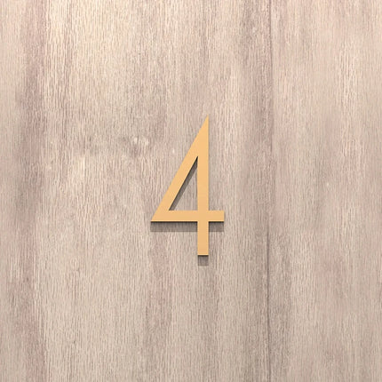 On The Door Extra Apartment Floating Exterior House Hotel Building 3D Digits Number Art Nordic Home Decor Wall Sticker Acrylic