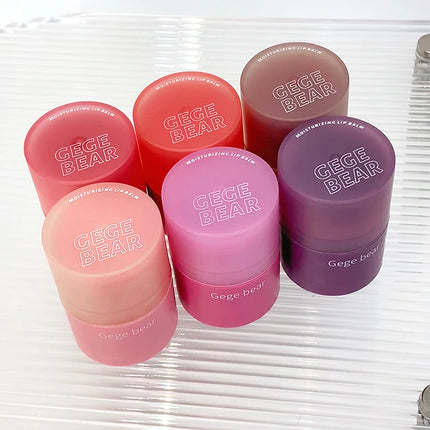 Gege Bear Hydrating Tinted Lip Essence — Moisturizing Water-Gloss Finish, Korean-Style Youthful and Flawless Look Lip Balm
