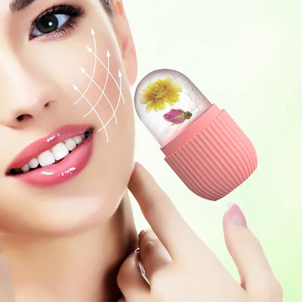Silicone Ice Face Roller Beauty Lifting Ice Ball Face Massager Contouring Eye Roller Facial Treatment Reduce Acne Skin Care