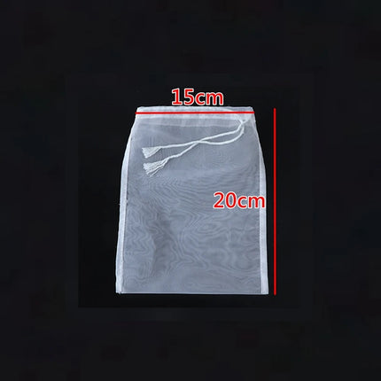 100/200/300/500Mesh Soy Milk Wine Filter Bag Nut Milk Bag Tea Coffee Oil Yogurt Filter Net Mesh Kitchen Food Reusable
