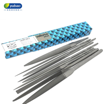 Swiss Vallorbe Steel File Flat Triangle Barrel Diamond Fine File Gold and Silver Jewelry Grinding, Shaping and Polishing Tool