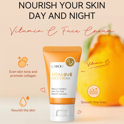 LAIKOU Vitamin C Face Cream Moisturizing Nourishing Japan Sakura Creams Uniform Skin Tone Beauty Facial Skin Care Product
