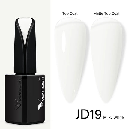 Venalisa15ML Silky Matte TPO FREE Topcoat No Cleaning Nail Lacquer Full Coverage Long Lasting Gorgeous Color Nail Varnish