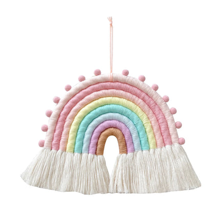 Ins Style Nordic Style Rainbow Home Children's Room Decoration Pendant Woven Rainbow Hanging Wall Hanging Pendant