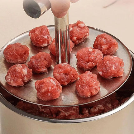 Meatball Making Set 6/12 Hole Press Meatball Maker Stainless Steel Meatball Maker Multifunctional Meat Maker Mold  Kitchen Tools