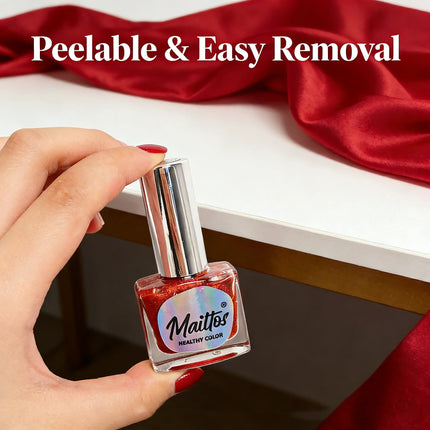 WA510 Lucky- 12ml No-bake Cat's Eye Water-based Nail Polish, Oderless, With a magnet, dry quickly No need UV lamp, easy to tear