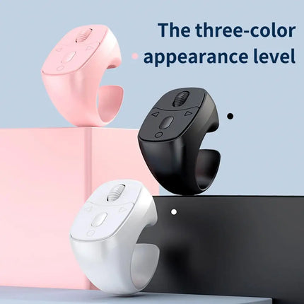 Bluetooth Cell Phone Scrolling Ring Wireless Finger Shutter Remote Control Page Turner Mobile Phone Controller For Travel