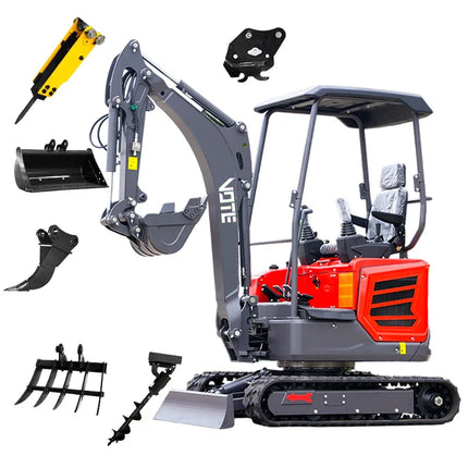Best selling 1 ton 1.2 ton 1.6 ton 2 ton mini excavator multi functional hydraulic crawler customizable  gardening applications