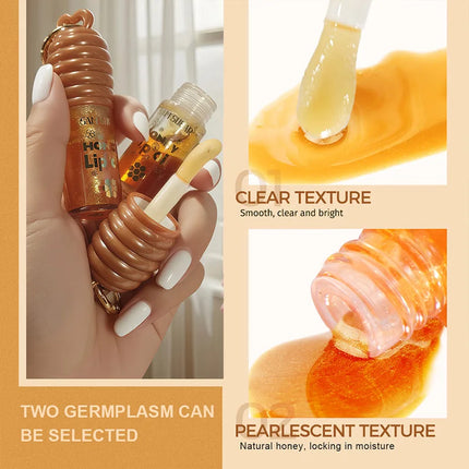 Sam Sugar Honey Lip Oil Deeply Moisturizes and Improves Lip Lines, Offering Both Lip Gloss and Lip Balm Functions, with a Transparent Texture That Gives a Refreshing Feel, Long-Lasting Hydration and Moisture-Locking Propertie
