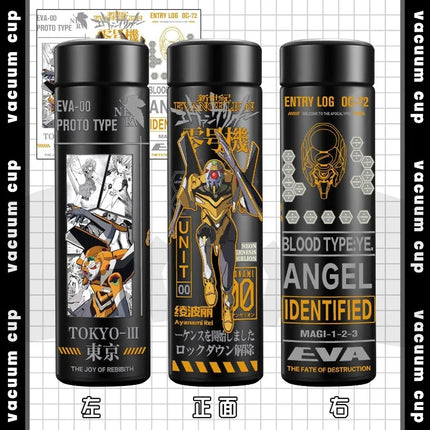 500ml Neon Genesis Evangelion Cute Anime Peripheral Insulated Water Bottle Creative 304 Stainless Steel Thermos Cup Student Gift