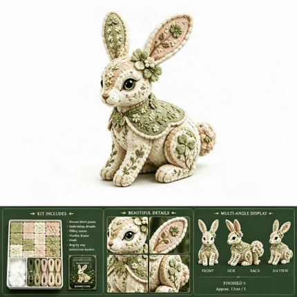 Floral Fabrics Animal Patchwork Set Material Pack Creative Design DIY Sewing Kit Home Decoration Hanging Kit Animal Toy Craft