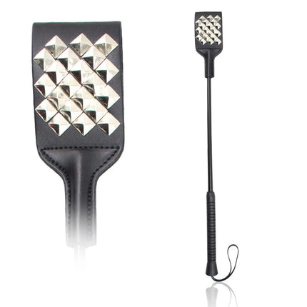 53cm Leather Rivets Fetish Bondage Sexy Whip Flogger Bdsm Sex Toys For Couples Spanking Paddle Sexy Policy Knout Adult Game