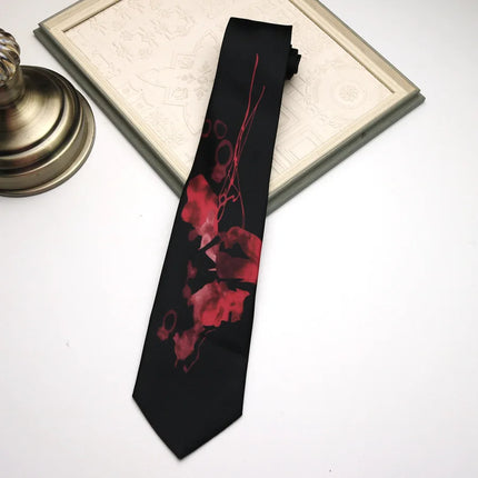 Chinese Style Printed Tie Artistic Personality Niche Casual Shirt Accessories Design Sense Tie Student Uniform Accessories