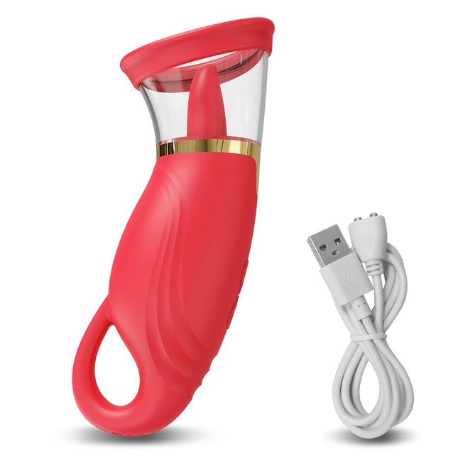 Tongue Sucking Licking Vibrator for Women Clitoris Vacuum Sucker Stimulator Oral Vagina Nipples Vibrating Female Adult Sex Toys