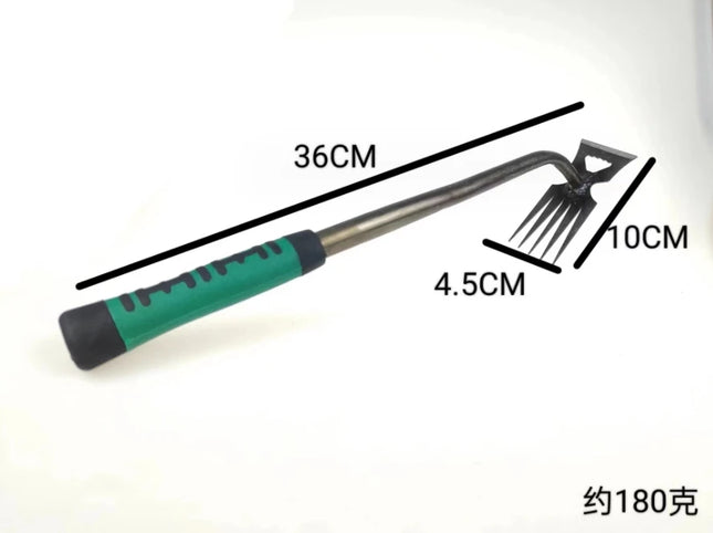 Puller Shovel 5/6/11 Tooth Weeding Removal Hand Gardening Loose Soil Tool 2 In 1 Garden Rake Manual Weed Grass Rooting Tool