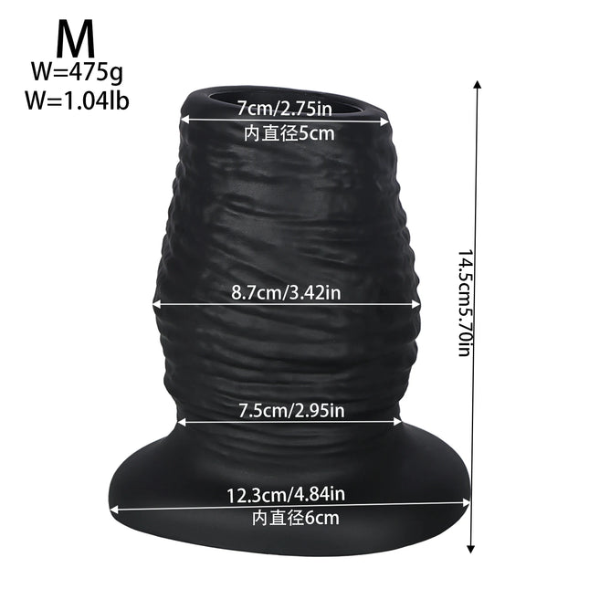 Big Speculum Hollow Anal Plug Soft Silicone Butt Plug Training Expander Dilator Dilation Fisting Adult Sex Toy for Women Men Gay